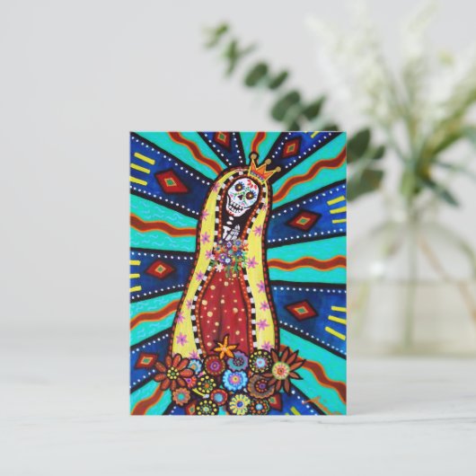 CARTE POSTALE VIRGEN GUADALUPE (Debout devant)