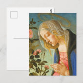 CARTE POSTALE VIRGIN ADORER DORMIR CHRIST ENFANT (Devant / Derrière)