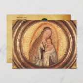 Carte Postale VIRGIN AVEC Parchemin D'ENFANT (Devant / Derrière)