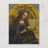 Carte Postale Virgin Enthroné, Le Retable De Gand (Devant)