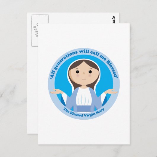 Carte Postale Virgin Mary (Devant / Derrière)