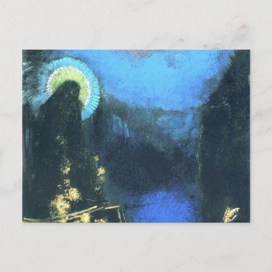 Carte Postale Virgin With Corona By Odilon Redon 1898 (Devant)