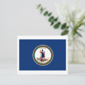 Carte postale Virgina Flag (Debout devant)