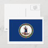Carte postale Virgina Flag (Devant / Derrière)
