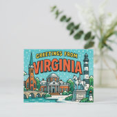 Carte postale VIRGINIA (Debout devant)