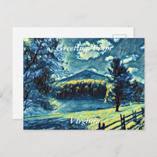 Carte postale Virginia (Devant / Derrière)