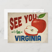Carte Postale Virginia Apple - Vintage voyage (Devant / Derrière)