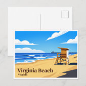 Carte Postale Virginia Beach (Devant / Derrière)