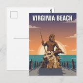 Carte Postale Virginia Beach Travel (Devant / Derrière)