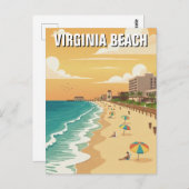 Carte Postale Virginia Beach Travel (Devant / Derrière)