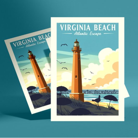 Carte Postale Virginia Beach vintage