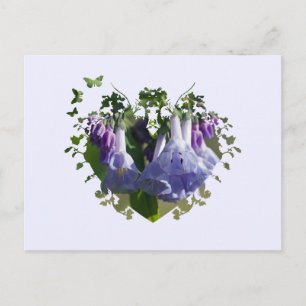 Carte Postale Virginia Bluebells Fleurs sauvages