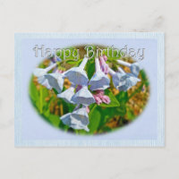 Virginia Bluebells Joyeux Anniversaire Coordonné
