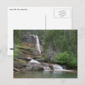 Carte Postale Virginia Falls II at Glacier National Park (Devant / Derrière)
