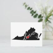 Carte Postale Virginia Love ! Cadeaux pour les amateurs de VA (Debout devant)