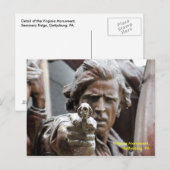 Carte Postale Virginia Monument, Gettysburg Postcard (Devant / Derrière)