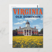 Carte Postale Virginia Old Dominion (Devant / Derrière)