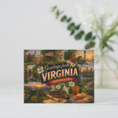 Carte Postale Virginia Postcard (Debout devant)