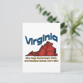 Carte Postale Virginia VA États-Unis Motto ~ Stiffs et Yokels (Debout devant)