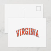 Carte Postale Virginia Wordmark désorganisé (Devant / Derrière)