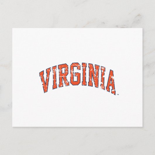 Carte Postale Virginia Wordmark désorganisé (Devant)