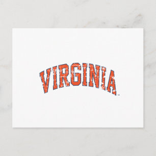 Carte Postale Virginia Wordmark en détresse