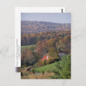 Carte Postale Virginie à l'automne (Devant / Derrière)