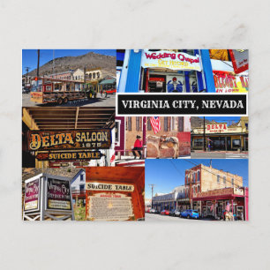 CARTE POSTALE VIRGINIE, NEVADA POSTCARD