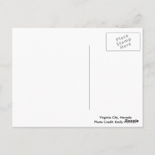CARTE POSTALE VIRGINIE, NEVADA POSTCARD (Dos)