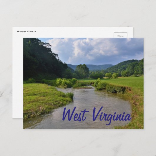 Carte Postale Virginie-Occidentale (Devant / Derrière)