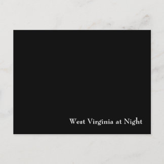 Carte Postale Virginie-Occidentale à la nuit