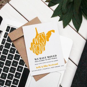 Carte Postale VIRGINIE OCCIDENTALE  Nous avons déménagé Nouvelle