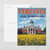 Carte Postale Virginie Old Dominion (Devant / Derrière)