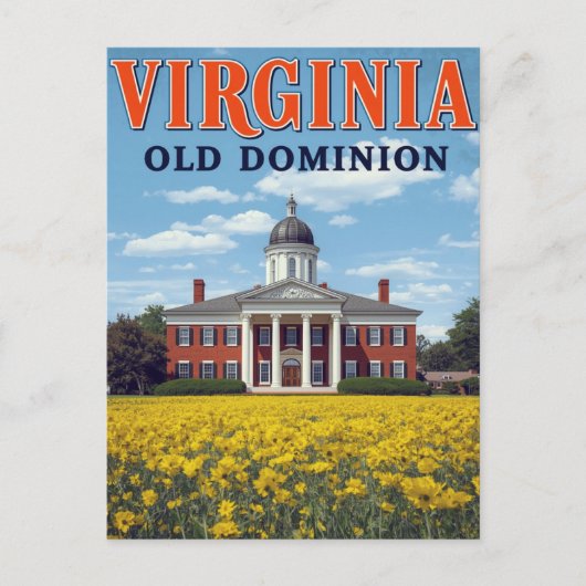 Carte Postale Virginie Old Dominion (Devant)