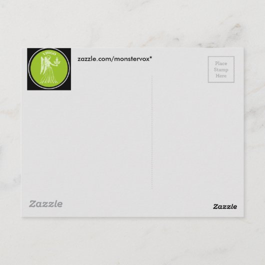 Carte postale Virgo (Dos)