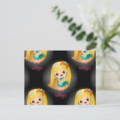 Carte Postale virgo kawaii (Debout devant)