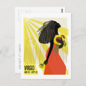 Carte Postale Virgo le Zodiac de Maiden (Devant / Derrière)
