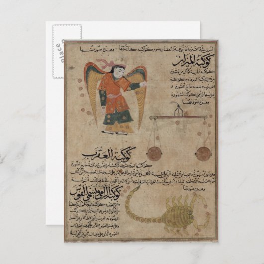 Carte Postale Virgo, Libra et Scorpio (Devant / Derrière)