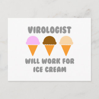 Carte Postale Virologiste ... Fonctionnera Pour La Crème De Glac