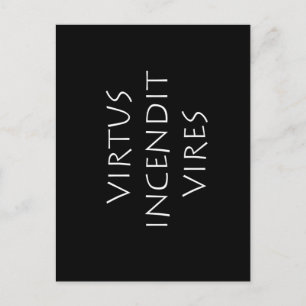 Carte Postale Virtus incendit vitres