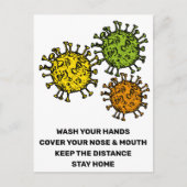 Carte Postale Virus Covid19 (Devant)