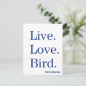 Carte Postale Vis. Amour. Oiseau. (Debout devant)