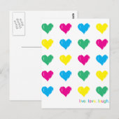 Carte Postale Vis. Amour. Rire. (Devant / Derrière)