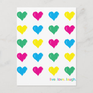 Carte Postale Vis. Amour. Rire.