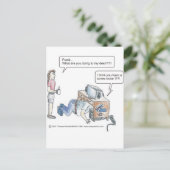 Carte Postale Vis de l'ordinateur perdu (Debout devant)