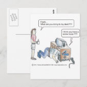 Carte Postale Vis de l'ordinateur perdu (Devant / Derrière)