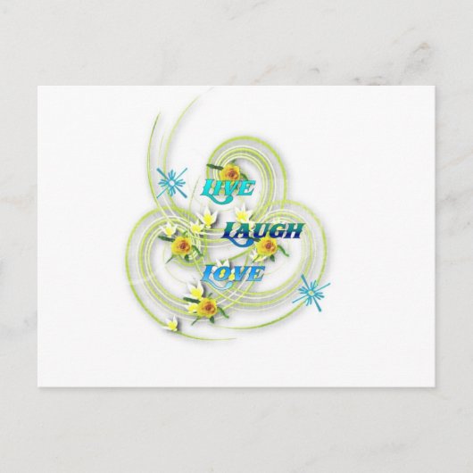 Carte Postale Vis, Rires, Amour (Devant)
