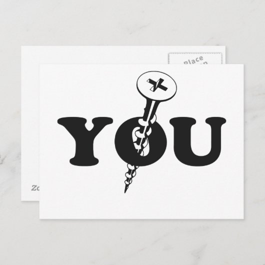 Carte Postale Vis-toi (Devant / Derrière)