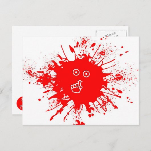 Carte Postale Visage (Devant / Derrière)