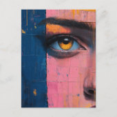Carte Postale Visage Abstrait (Devant)